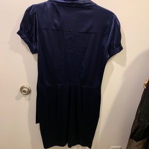 bebe Dresses - Blue Silk BEBE Dress bebe Dresses - Blue Silk BEBE Dress